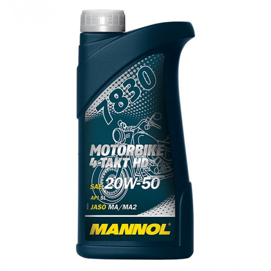 MANNOL 7830 Motorbike 4-Takt HD API SL 20W-50 1 Liter MANNOL 7830 Motorbike 4-Takt HD API SL 20W-50 1 Liter