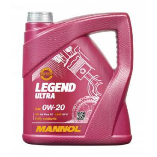 Mannol 7918 LEGEND ULTRA MOTOROLAJ SAE 0W-20 SZINTETIKUS 4L Mannol 7918 LEGEND ULTRA MOTOROLAJ SAE 0W-20 SZINTETIKUS 4L
