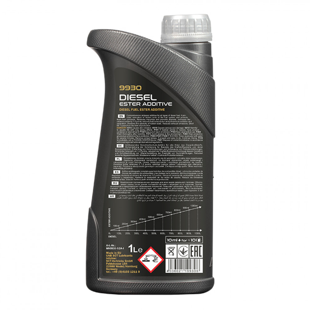 SCTMannol 9930 Diesel Ester Additive Diesel üzemanyagadalék, 1000ml