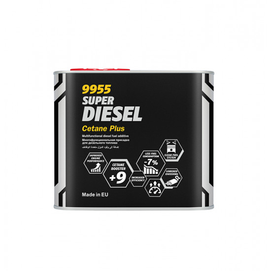 MANNOL 9955 Super Diesel Cetan Plusz Adalék 0,5L MANNOL 9955 Super Diesel Cetan Plusz Adalék 0,5L