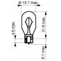 IZZÓ W16W Long Life 12V 16W W2,1x9,5d