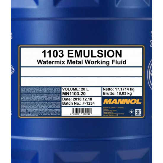 1103 Emulsion emulziós olaj, 20lit