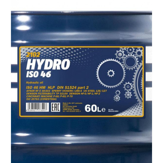 MANNOL 2102 Hydro ISO 46 60 Liter