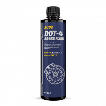 MANNOL 3002-0,45 FÉKFOLYADÉK DOT-4 450 ml (490g) 