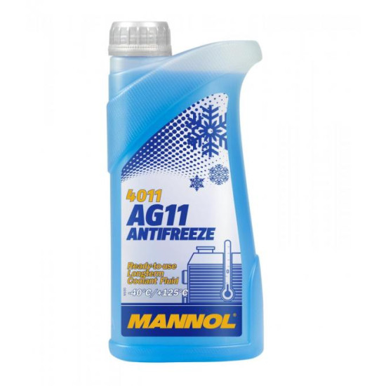Mannol 4011-1 - AG11 Antifreeze FAGYÁLLÓ KÉK -40C kevert 1it.