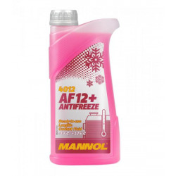 Mannol 4012-1 - AF12+ Coolant fagyálló, készre kevert, piros, 1lit, -40°C