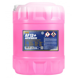 Mannol 4012-20 - AF12+ Coolant fagyálló, készre kevert, piros, 20lit, -40°C