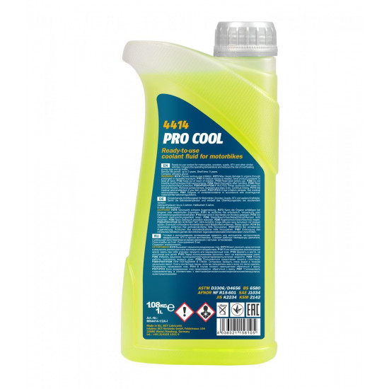 Mannol 4414-1 - Pro Cool Antifreeze fagyálló, sárga, -40 / +135°C, 1lit.