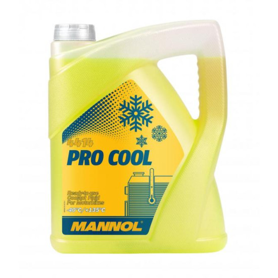 Mannol 4414-5 - Pro Cool Antifreeze fagyálló, sárga, -40 / +135°C, 5lit.