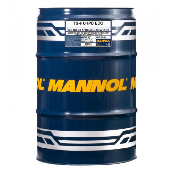 MANNOL TS-6 ECO UHPD 10W-40 60 liter