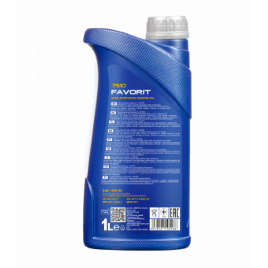 MANNOL 7510 FAVORIT 15W-50 1 liter