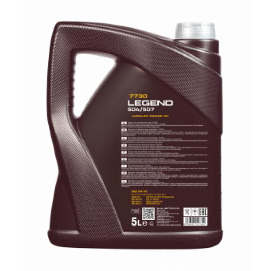 Mannol 7730 LEGEND 504/507 SAE 0W-30 SZINTETIKUS 5L