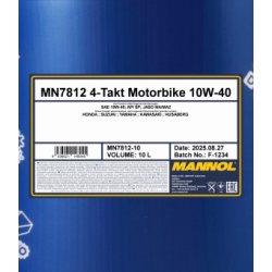 MANNOL 7812 MOTORBIKE 4-TAKT API SL 10W-40 10L
