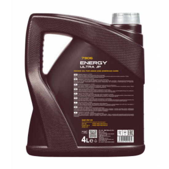 MANNOL 7906 ENERGY ULTRA JP 5W-20 4 liter