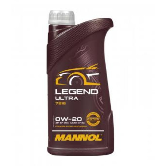 Mannol 7918 LEGEND ULTRA MOTOROLAJ SAE 0W-20  1L