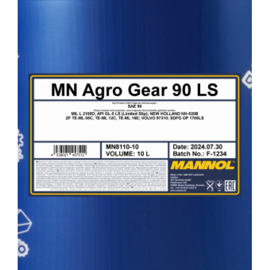 Mannol 8110 Agro Gear 90 LS 10L Mannol 8110 Agro Gear 90 LS 10L
