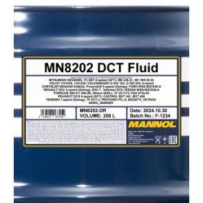 MANNOL 8202 DCT Fluid 208L MANNOL 8202 DCT Fluid 208L
