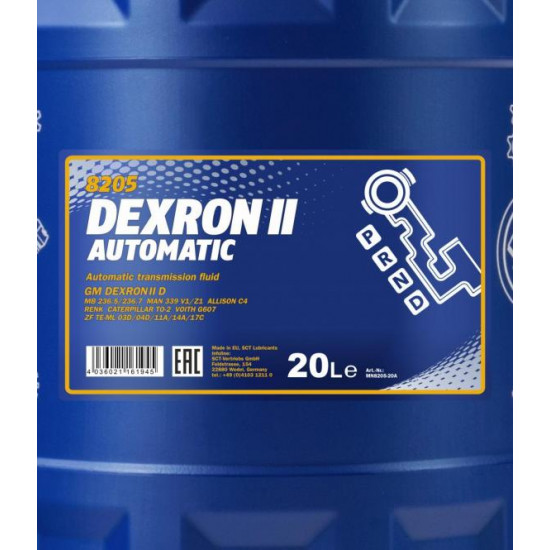 MANNOL DEXRON II AUTOMATIC 20 liter